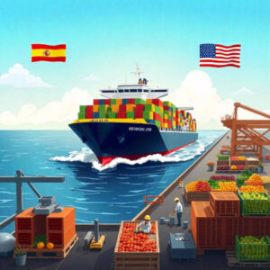 La exportación española de frutas y hortalizas a EEUU representa solo el 0,2% del total