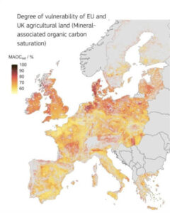 Hasta un 44% de las tierras agrícolas de la UE están en alto riesgo de perder carbono orgánico