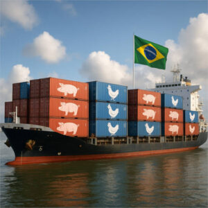 Brasil aumenta sus exportaciones de carne de cerdo y pollo en el primer trimestre de 2025