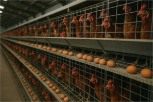 ¿Influye el tipo de jaulas en el riesgo de Salmonella en gallinas ponedoras?