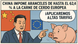 China establece una tasa provisional del 20% a las empresas españolas de porcino, la menor de toda Europa