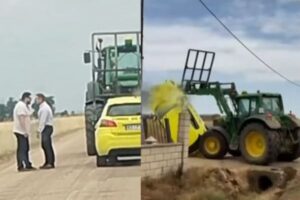 Detenido en León por embestir con el tractor a un cobrador que le llamó «puto gordo»